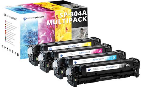 Kompatibler Toner für HP 304A – 35% mehr Leistung, passend für HP Color LaserJet CP2025n, CP2025dn und andere Drucker